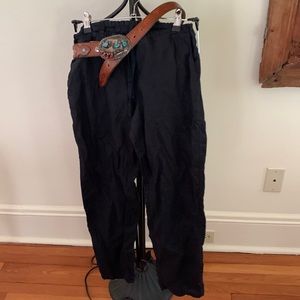 CP Shades black linen pants,size S.